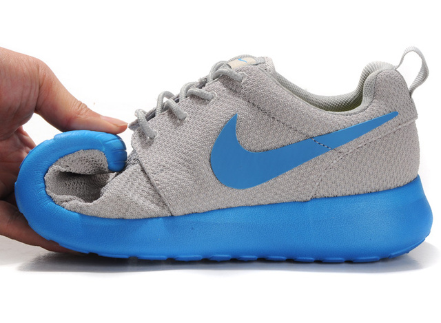 nike Roshe running chaussures hommes gris bleu (2)